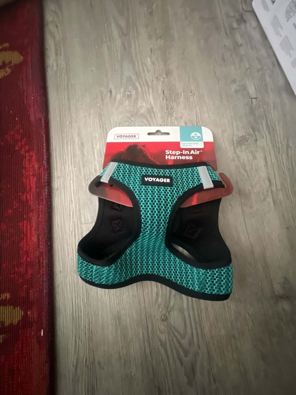 Voyager Step-In Air Dog Harness Turquoise Mesh Size M